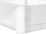 Cajón para ropa interior calcetines organizador de ropa con separador blanco