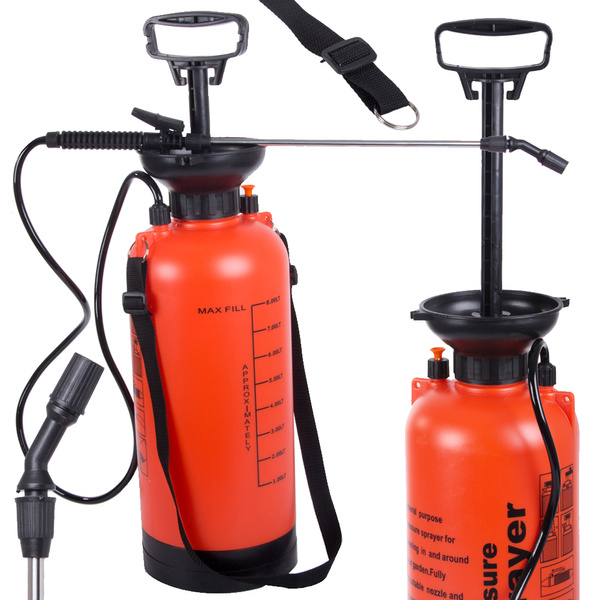 Pressure sprayer garden hand sprayer long lance 8l belt