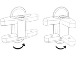 Security lock for window handle 2 pieces