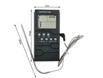 Küchenthermometer sonde lcd-uhr für fleisch