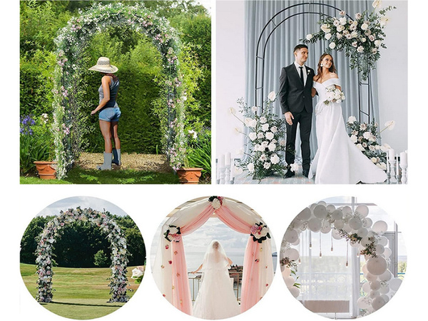 Záhradná pergola kvetinová podpora pre popínavé rastliny oblúk pre ruže brečtan kov