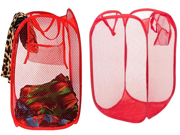 Cesto de ropa plegable para juguetes gran contenedor de almacenamiento asas