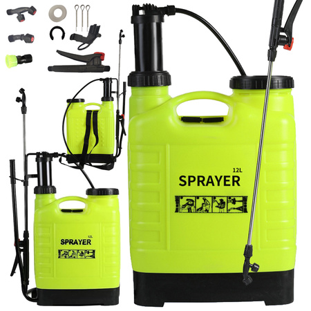 Backpack pressure sprayer garden hand sprayer lance 12l