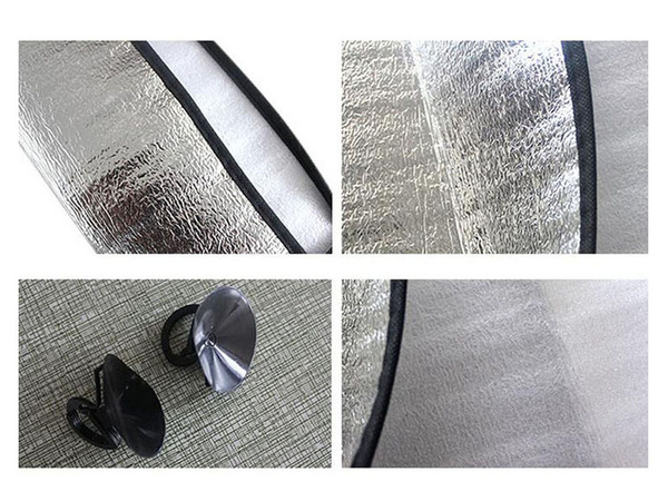 Windscreen sunshade mat for the rear windscreen of a car