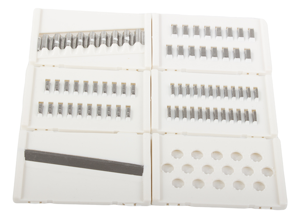 Mitmeotstarbeline köögiviljade ja puuviljade riiv, hakkimis- ja lõikamismasin