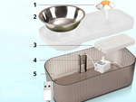 Abreuvoir automatique pour chat fontaine d'eau pour chien filtre bol alimentaire