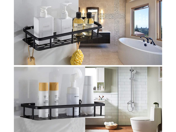 Estante de baño para baño para ducha para cocina loft metal estante colgante