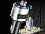 Bluetooth fm transmiter avtomobilni polnilnik fast 2x usb iluminacija