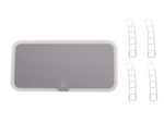 Led car make-up mirror for sun visor