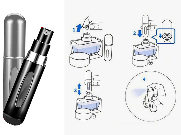 Cestovný rozprašovač s rozprašovačom parfumu 5 ml dávkovač parfumu