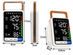 Upper arm blood pressure monitor readable ecan arrhythmia blood pressure monitor