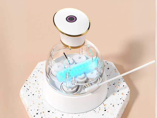 Elektrický relaxačný masážny prístroj na hlavu bezdrôtový usb 4 tipy