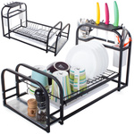 Dish drying rack with tray stand loft