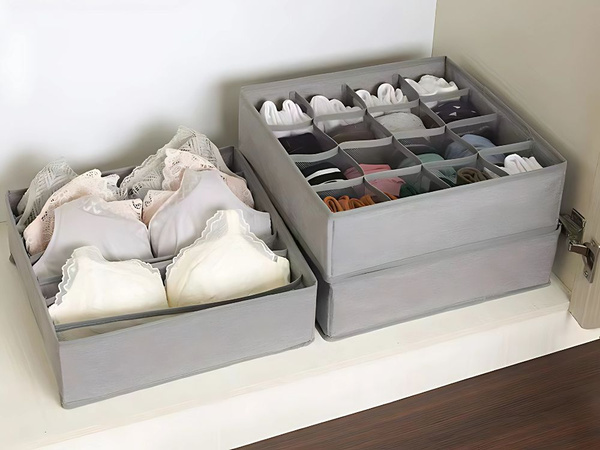 Underwear organiser sock drawer cupboard box set of 4 pieces