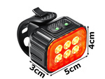 Lampka rowerowa led zestaw tył przód usb na rower na kierownice akumulator
