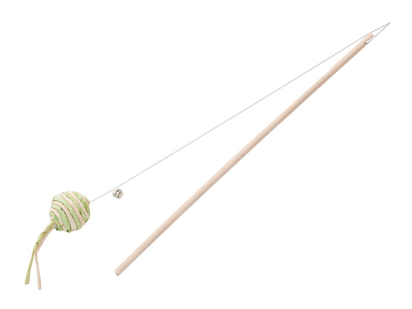 Juguete para gatos caña de pescar pelota sonajero juguete