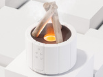 Humidificador de aire usb difusor led rgb chimenea aroma niebla fuego