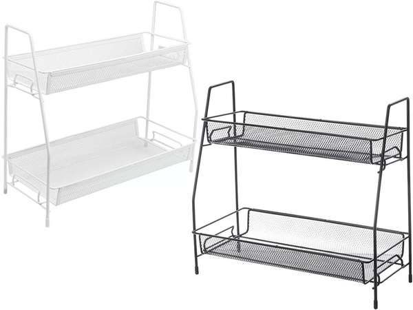 Estante de cocina organizador de cocina de pie especiero loft de dos niveles
