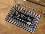 Kitchen decorative rug kit 2 pcs. Kitchen patterns rug