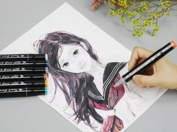 ALCOOL MARKERS TOUCH KIT 168pcs Tote sac