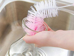 Goupillon lave-verre brosse métallique