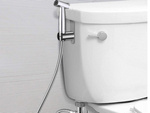 Bidet-handbrause mit druckknopf aus metall für die bidet-toilette