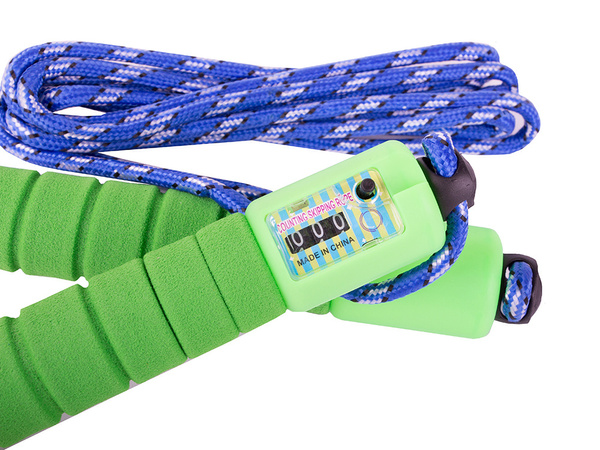 Lēkšana pa virvi ar skaitītāju crossfit regulējama virkne fitnesa vingrinājumu kustība