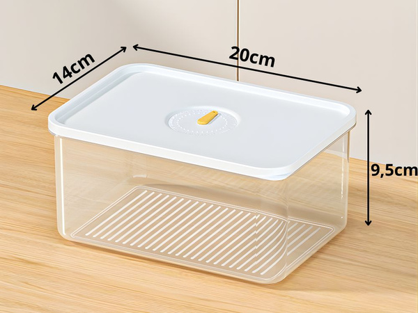 Food container with lid airtight kitchen organiser 2.5l 2500ml