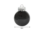 Choinka bombas para choin 6cm set de 24 fiestas negras