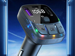 Fm mp3 mp3 mp3 transmitter volume 2 x usb + usb c bluetooth 5.3 lcd 12v