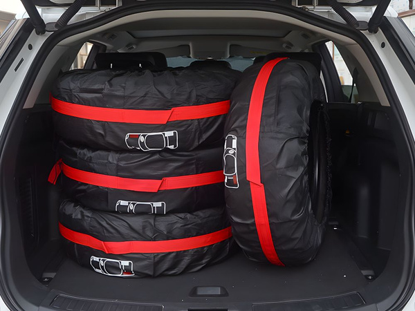 TYRE COVERS FOR 19-23 INCH WHEELS SET OF 4 WATERPROOF WITH HANDLE