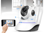 Ip camera wifi electronic nanny swivel audio indoor motion sensor