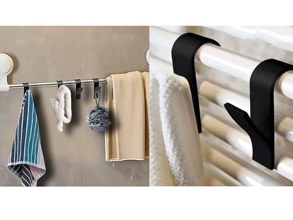 2x bathroom hanging hook for radiator, radiator and bathroom towel hanging kit