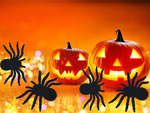 Halloween ämblik 4 tk suur dekoratsioon õudne