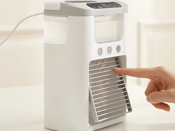 Stolní ventilátor s vodním zvlhčovačem usb rgb vedl 3 úrovně rychlosti