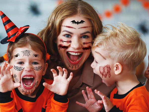 Tetovanie halloween falošné realistické umývateľné dočasné maskovanie krv
