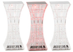 Křišťálová stolní lampa vedla rgb usb dálkové ovládání