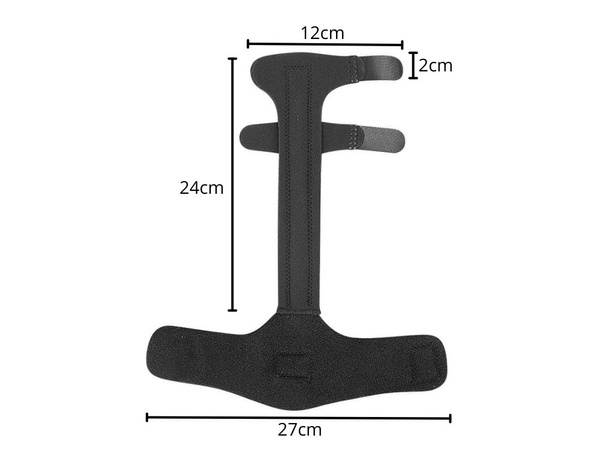 Stabilizator prstov na nogi iz tkanine za zapestje z velcro trakom