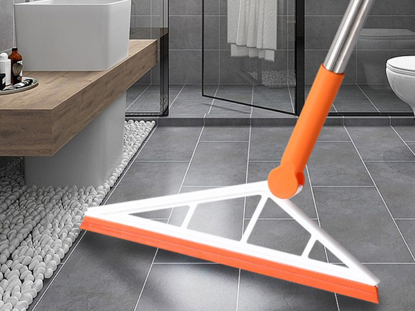 Balai en silicone pour l'eau et autres saletés avec bâton magic long