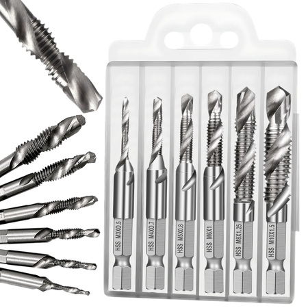M3-10m brocas hexagonales hss juego 6 piezas