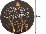 Vianočné dekoratívne nálepky na rolke 500 kusov merry christmas