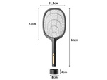Electric fly swatter for mosquitoes moths insects with uv lamp with stand