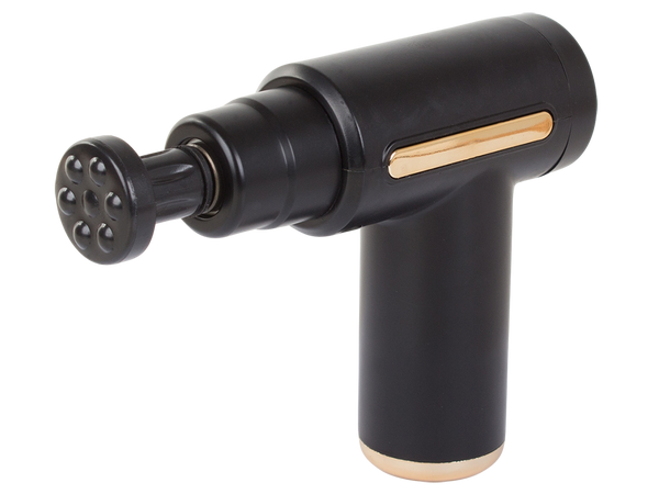 PISTOLET DO MASAŻU PLECÓW CIAŁA NÓG MASAŻER MOCNY MASSAGE GUN 4 KOŃCÓWKI