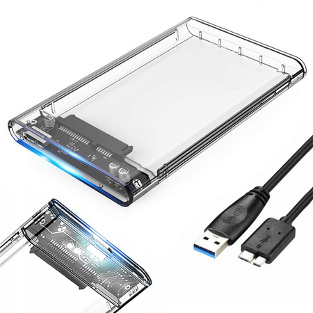 2,5'' ssd hdd korpusas usb 3.0 sata kišenėje