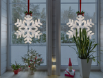 Led ablakdísz 40cm csillagok