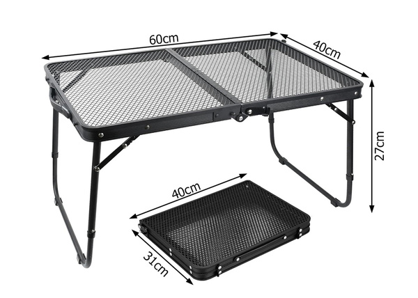 Travel table folding garden table carrying handle carrying case