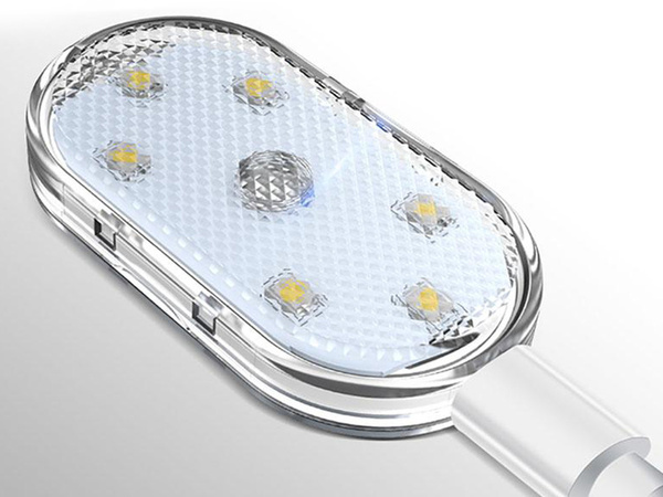 6 led lampă rgb interior auto iluminat wireless add-on