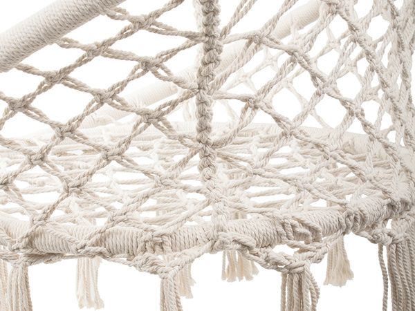 Huśtawka ogrodowa bocianie gniazdo fotel wiszący krzesło boho 80cm