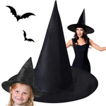 Čarodejnícky klobúk halloween kostým čarodejnice čierny