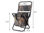Silla de pesca con respaldo y bolsa térmica